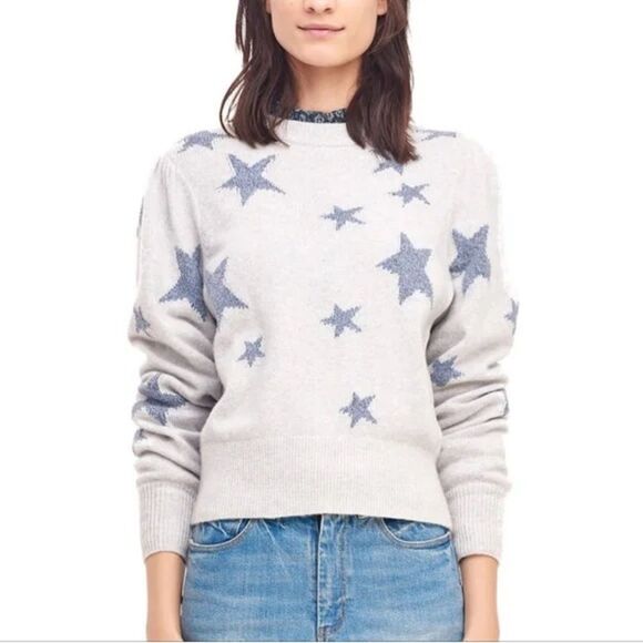 Rebecca Taylor Star Intarsia Sweater Excellent Condition size M - Picture 5 of 10